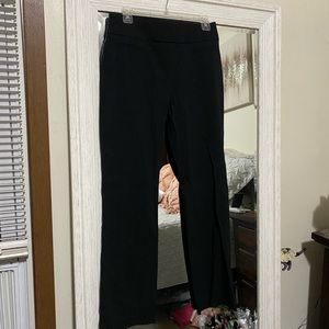 Black straight work pants